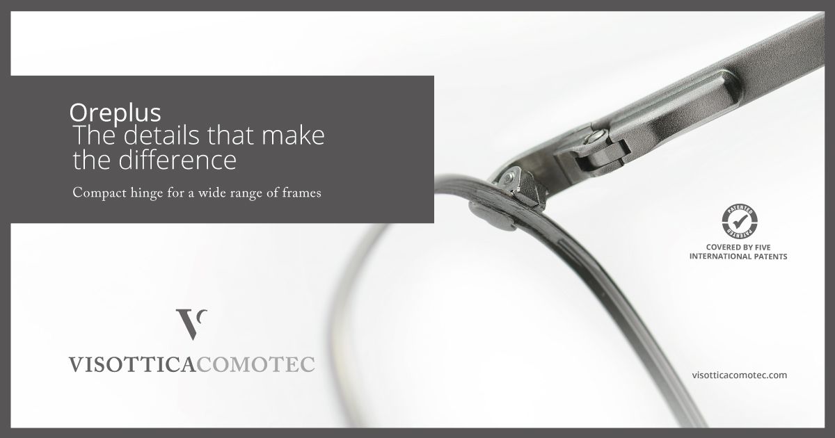 OREPLUS Compact hinge for a wide range of frames